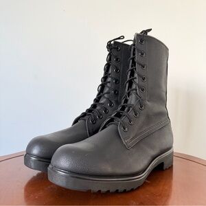 Vintage Greb Mens Leather Non-metallic Toe Combat Work Boot | US 9.5